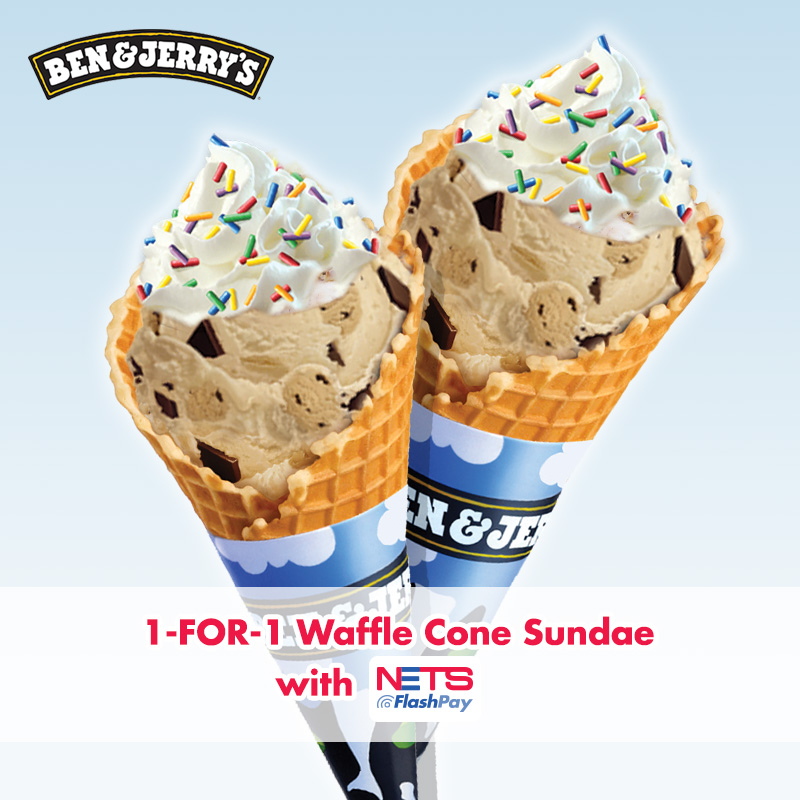 Ben & Jerry's Waffle Cone sundae