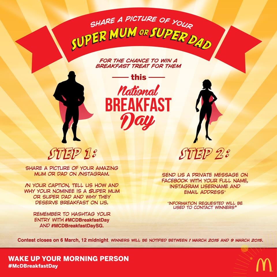 McD Breakfast For Mom Dad