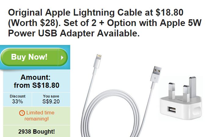 Apple Cable Groupon