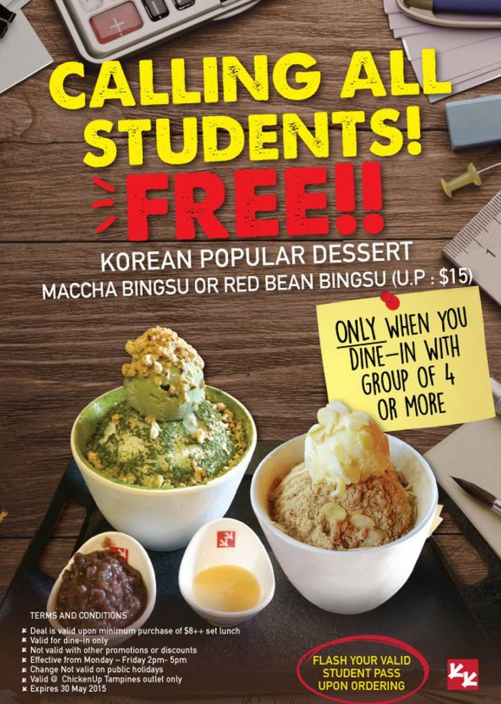 Chicken Up Bingsu Promo