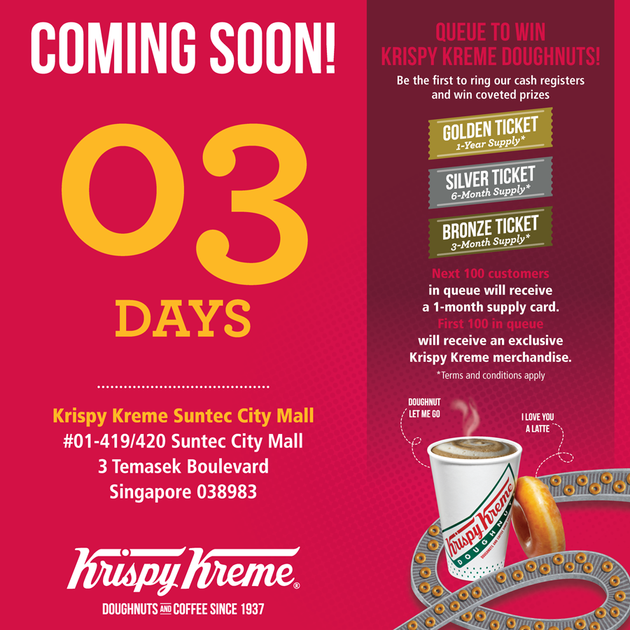 Suntec City Mall Krispy Kreme Giveaway