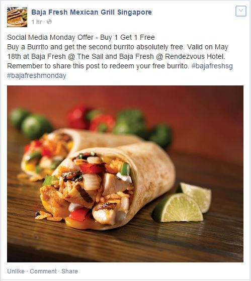 Baja Fresh Facebook