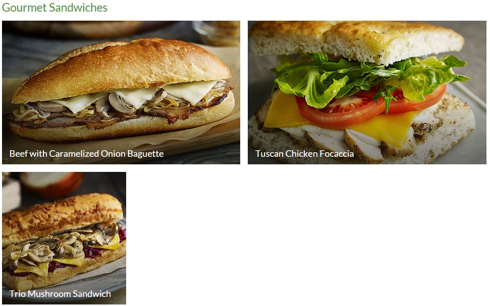 Starbucks Sandwiches