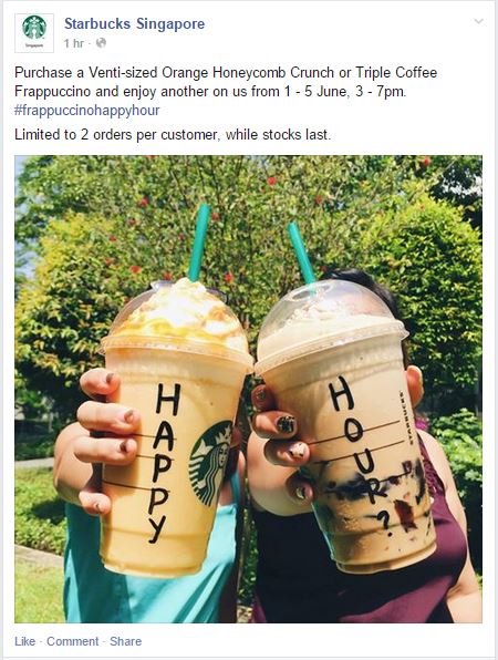 Starbucks SingapStarbucks Singapore Facebook 11