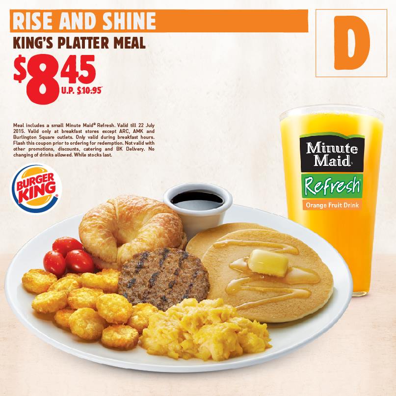Burger King Breakfast Coupon Deals Save Up to 50 (10 Jun 22 July