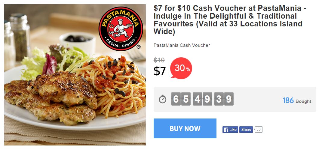 Pastamania deal