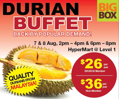 Big Box Durian Buffet Ad
