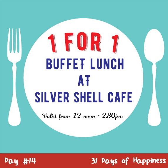 Buffet Lunch 1 for 1 Shangrila