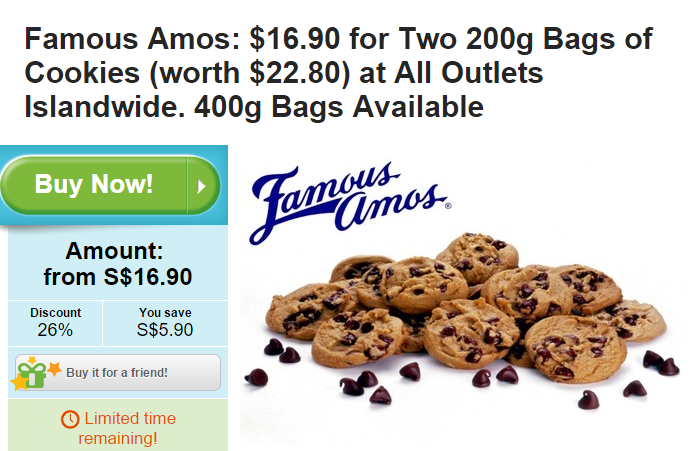 Famous Amos Cookie