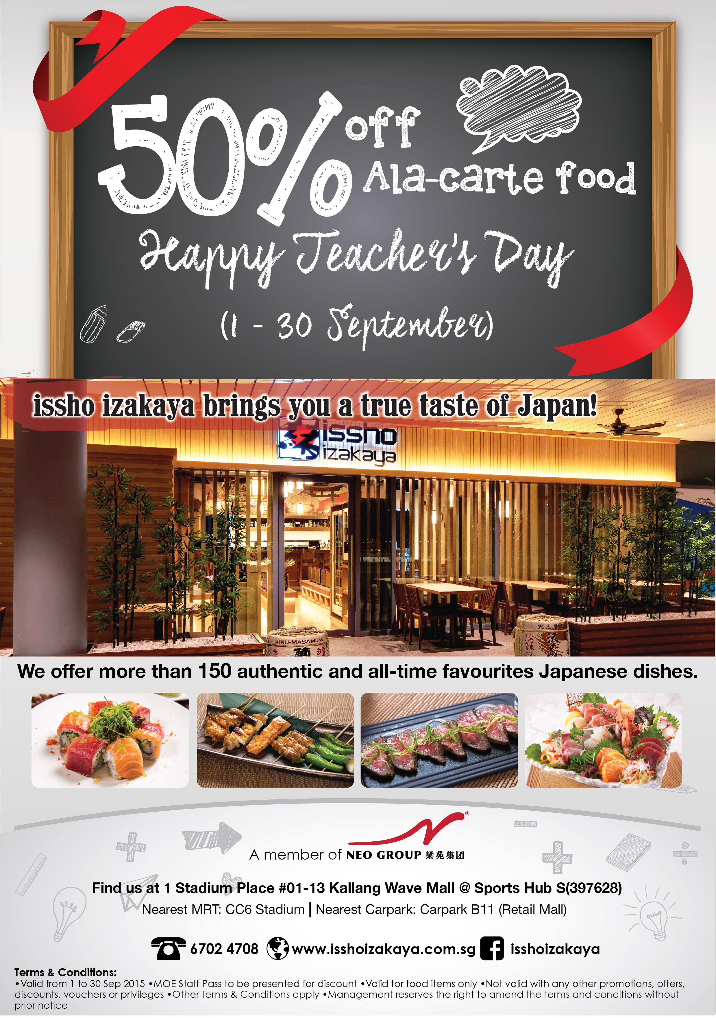 isshoizakaya teachers day