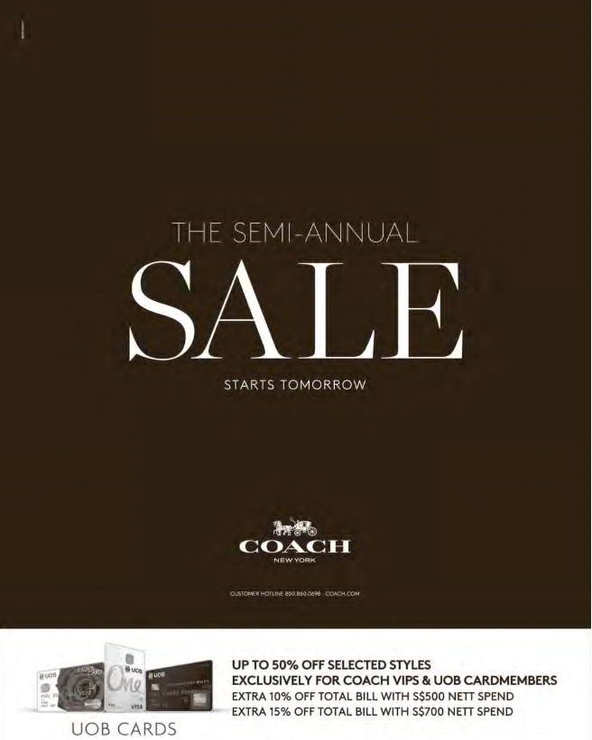 Coach SemiAnnual Sale Up to 50 Off (19 Nov 2015) MoneyDigest.sg