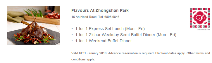 Flavours at Zhongshan Park UOB