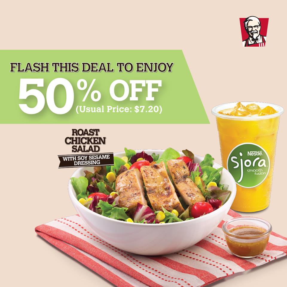 KFC Flash Roast Chicken Salad