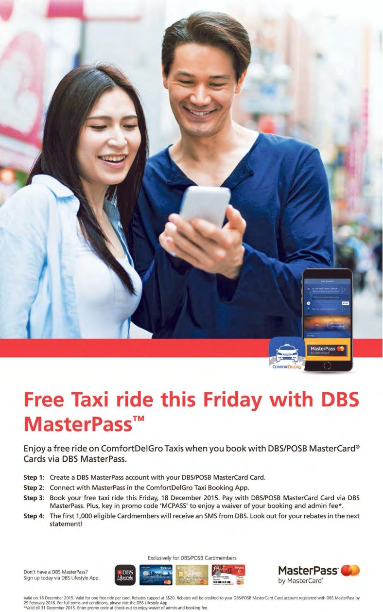 DBS POSB Free Taxi Ride