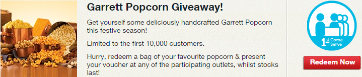 Singtel Garrett Popcorn Giveaway