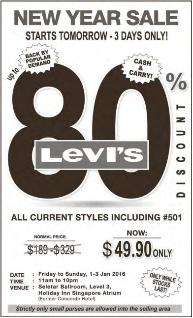 Levi New Year Sale
