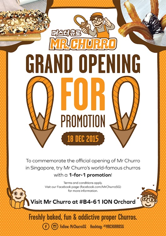 Mr Churro Grand Opening Promotion