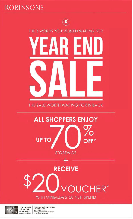 Robinsons Year End Sale