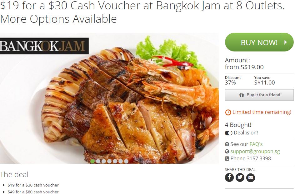 Bangkok Jam Groupon