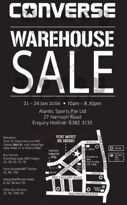 Converse Warehouse Sale 2016