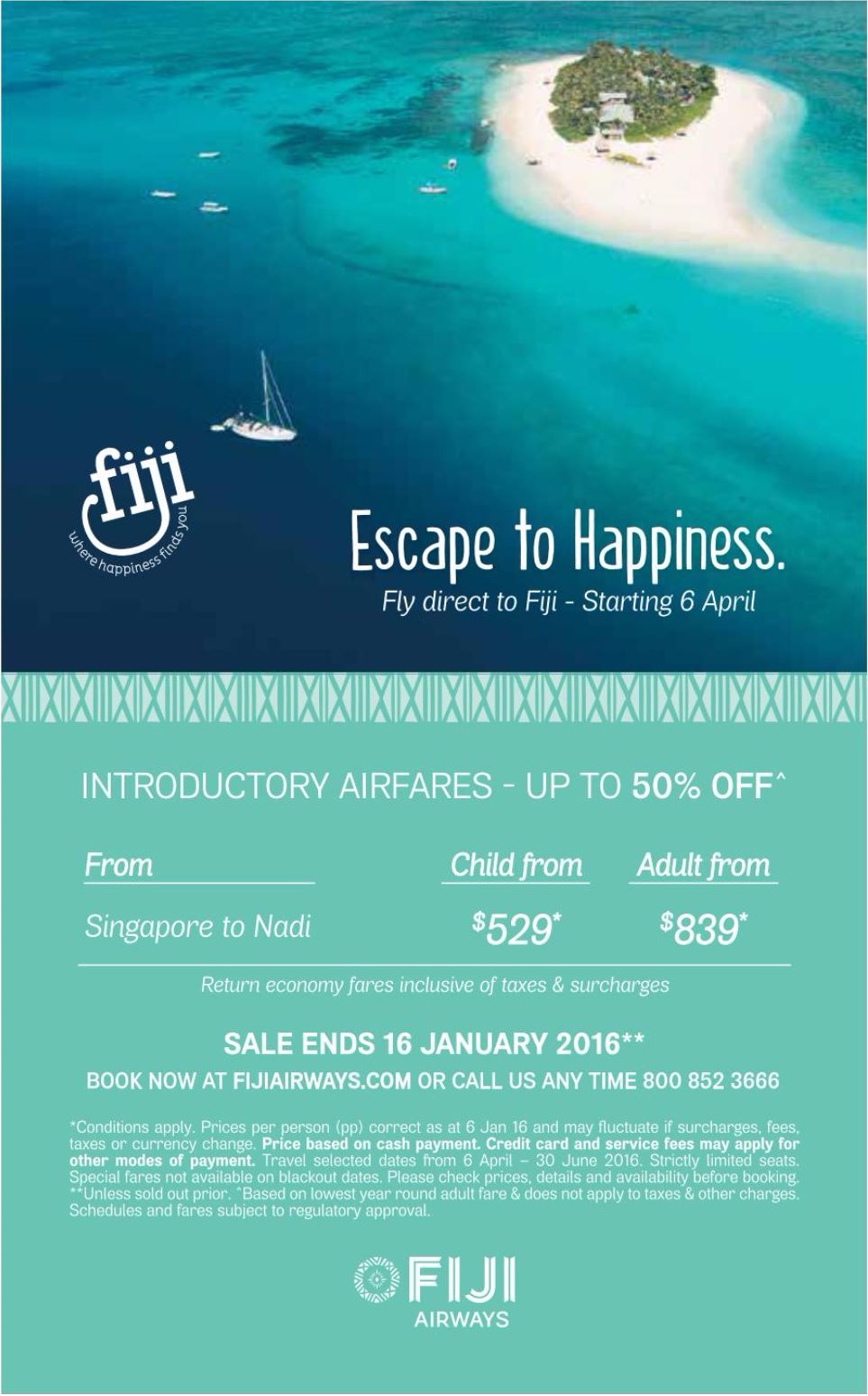 Fiji Airways Promotion Ad
