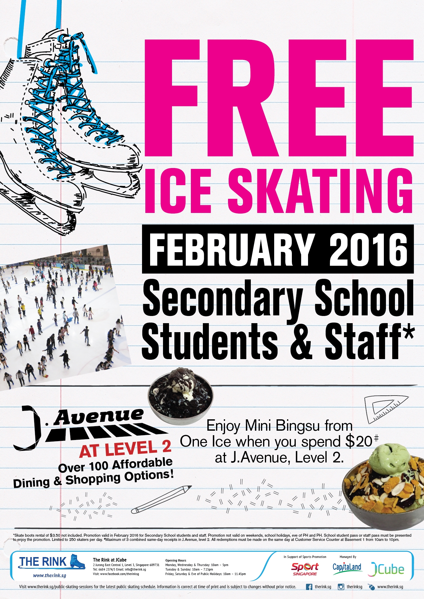 Free Ice Skating Promo