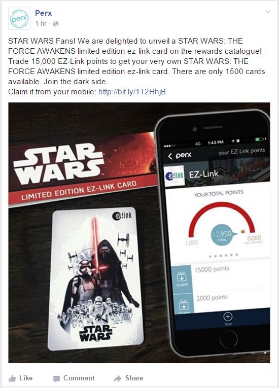 Perx Star Wars Facebook