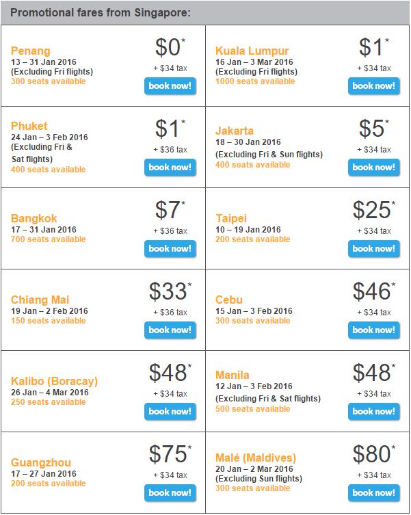Tigerair 7 Jan 16