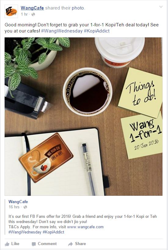 WangCafe 1 for 1