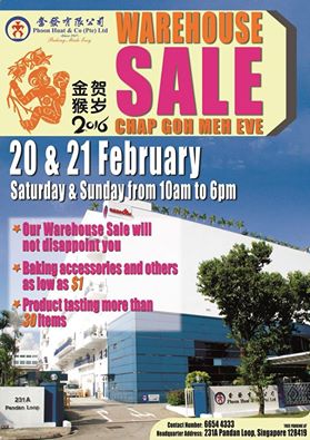 Phoon Huat Warehouse Sale Ad