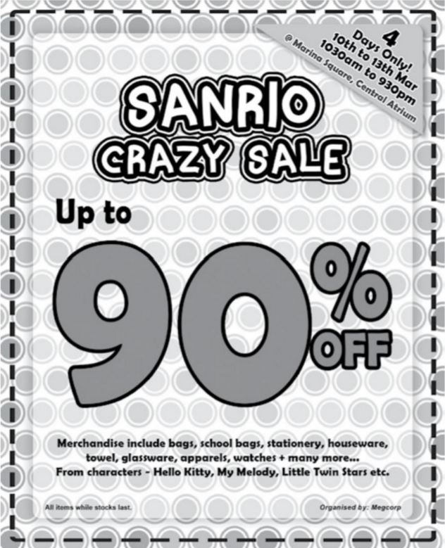 Sanrio Crazy Sale Megcorp