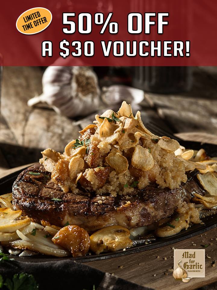 Mad for Garlic 50 OFF VOUCHER