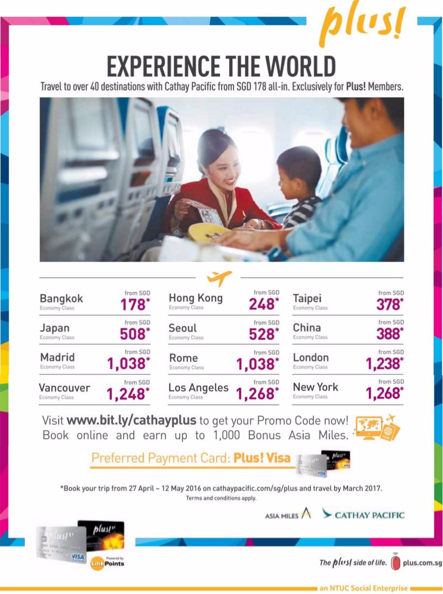 NTUC PLUS Cathay Pacific