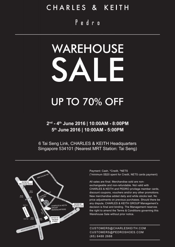 Charles & Keith Pedro Warehouse Sale