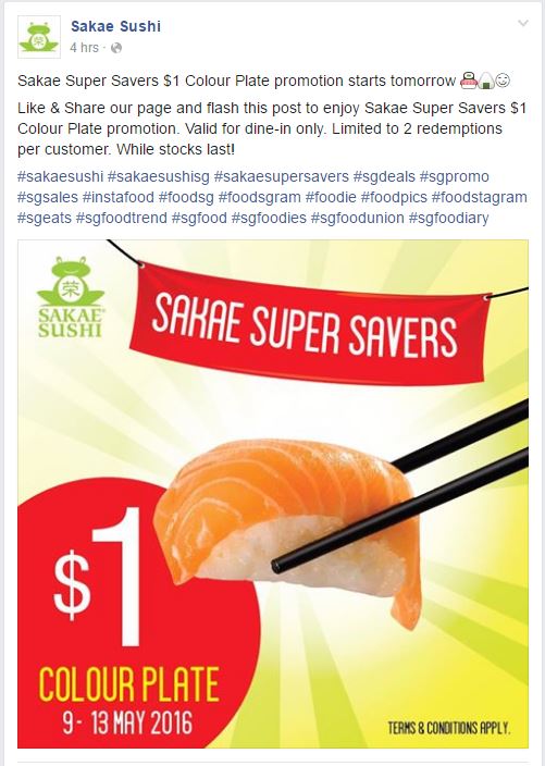 Sakae Sushi FB 1