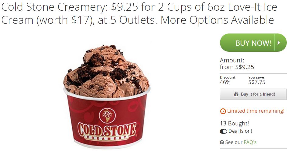 Cold Stone Voucher