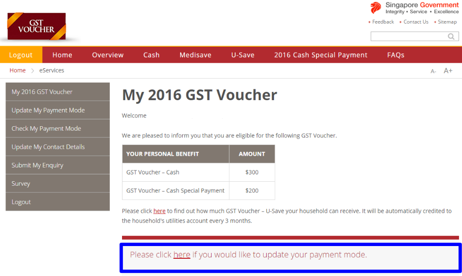 GST Voucher Eligibility