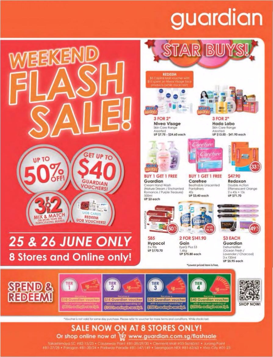 Guardian Flash Sale 25 Jun