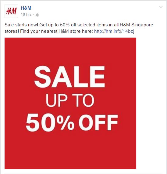 H&M 50 OFF