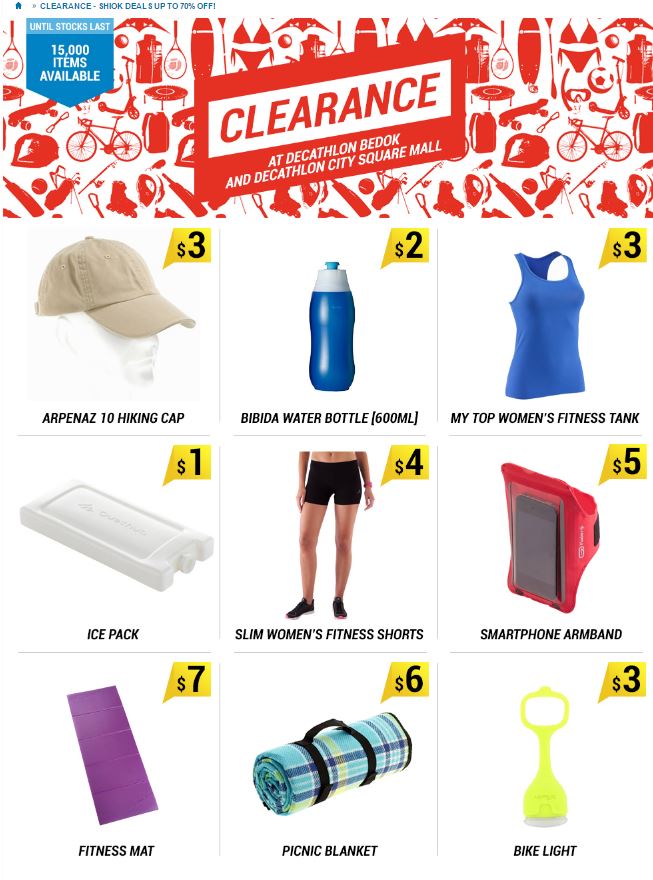 Decathlon Clearance 2