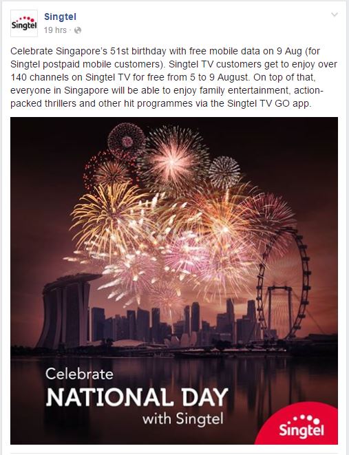 Singtel National Day 2016