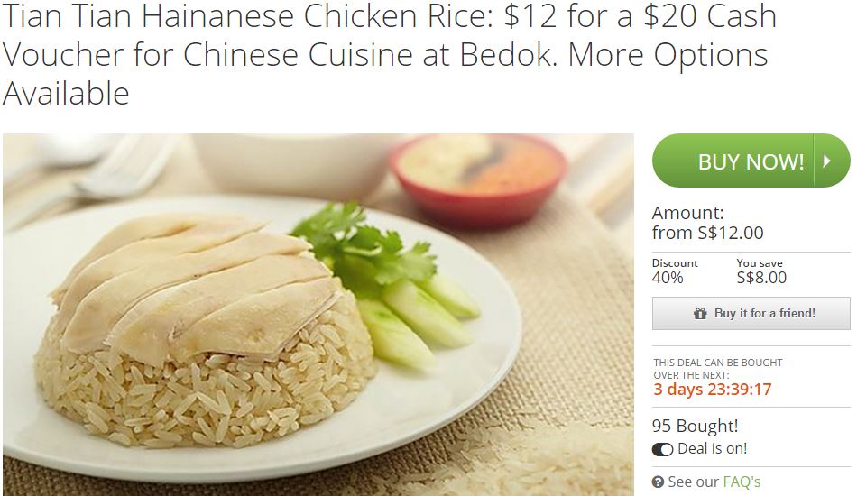 Tian Tian Chicken Rice Groupon