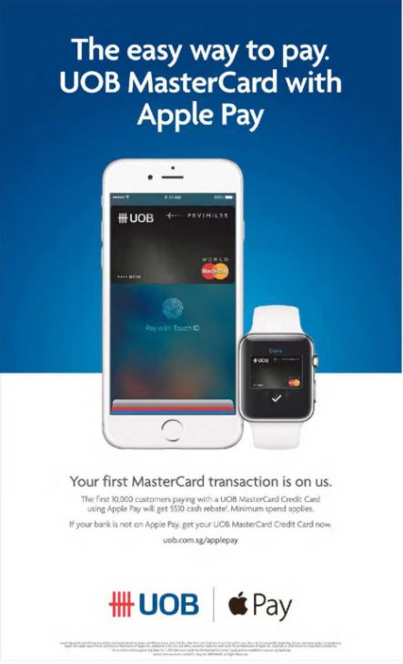 UOB MasterCard Apple Pay
