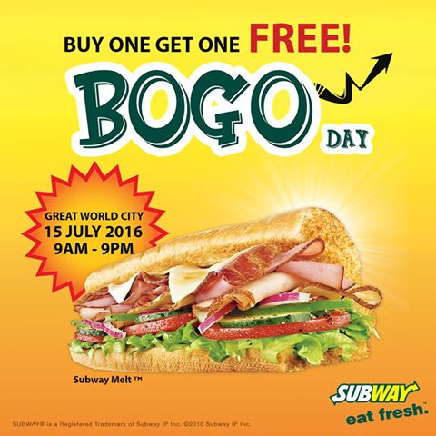 subway bogof