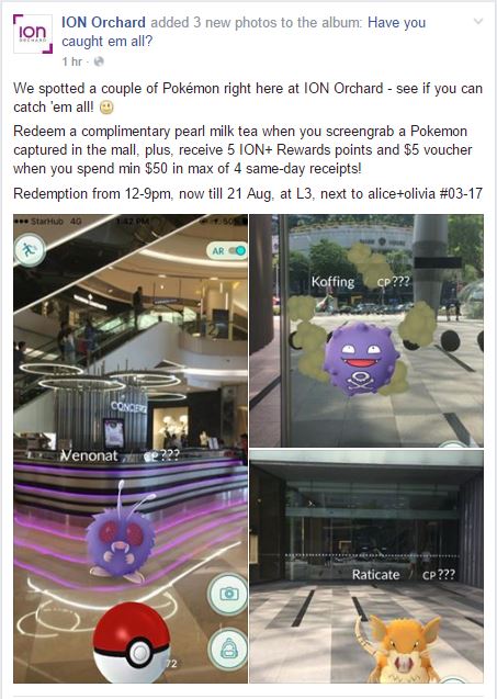 ION Orchard Pokemon Go