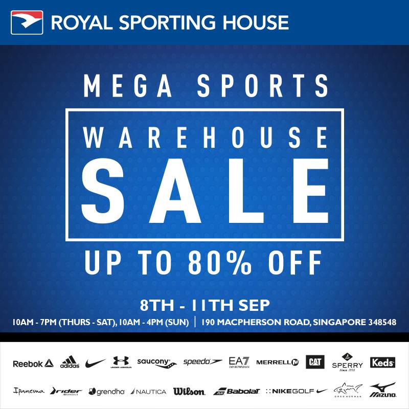 Royal Sporting House Mega Sports Warehouse Sale Sep 2016