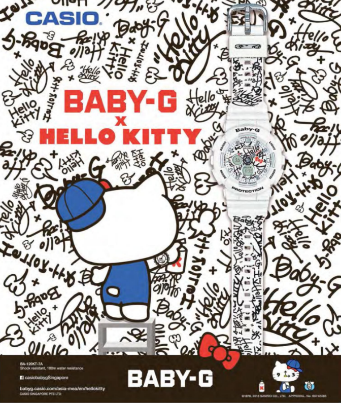 baby g casio hello kitty