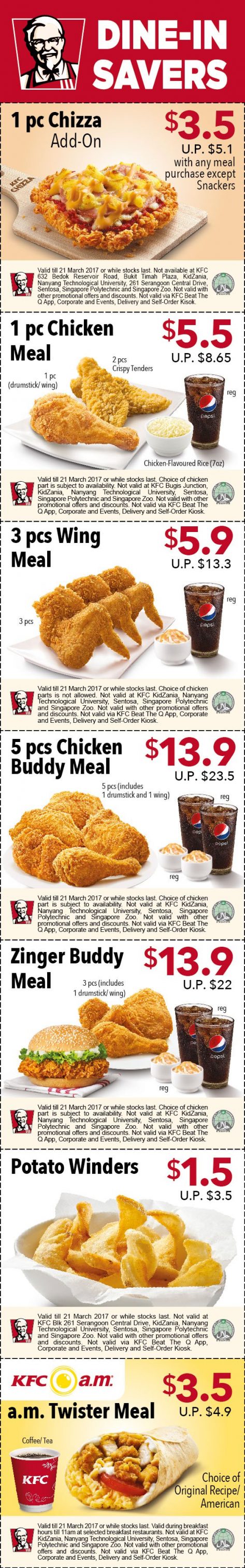 KFC Coupon 7 Feb 17