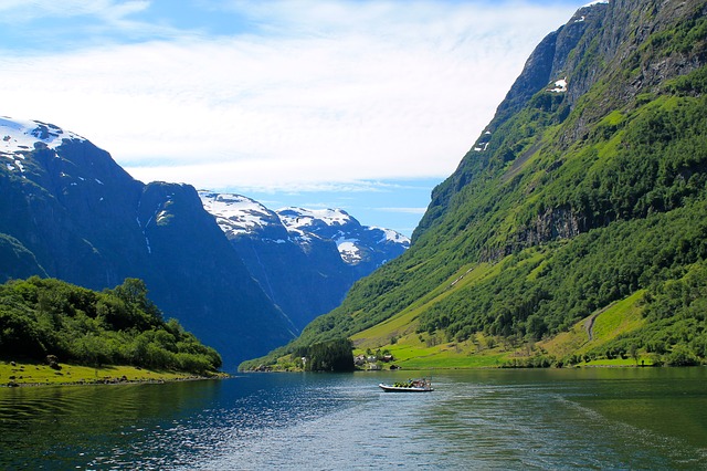 Norway Water Fjord Nature Landscape