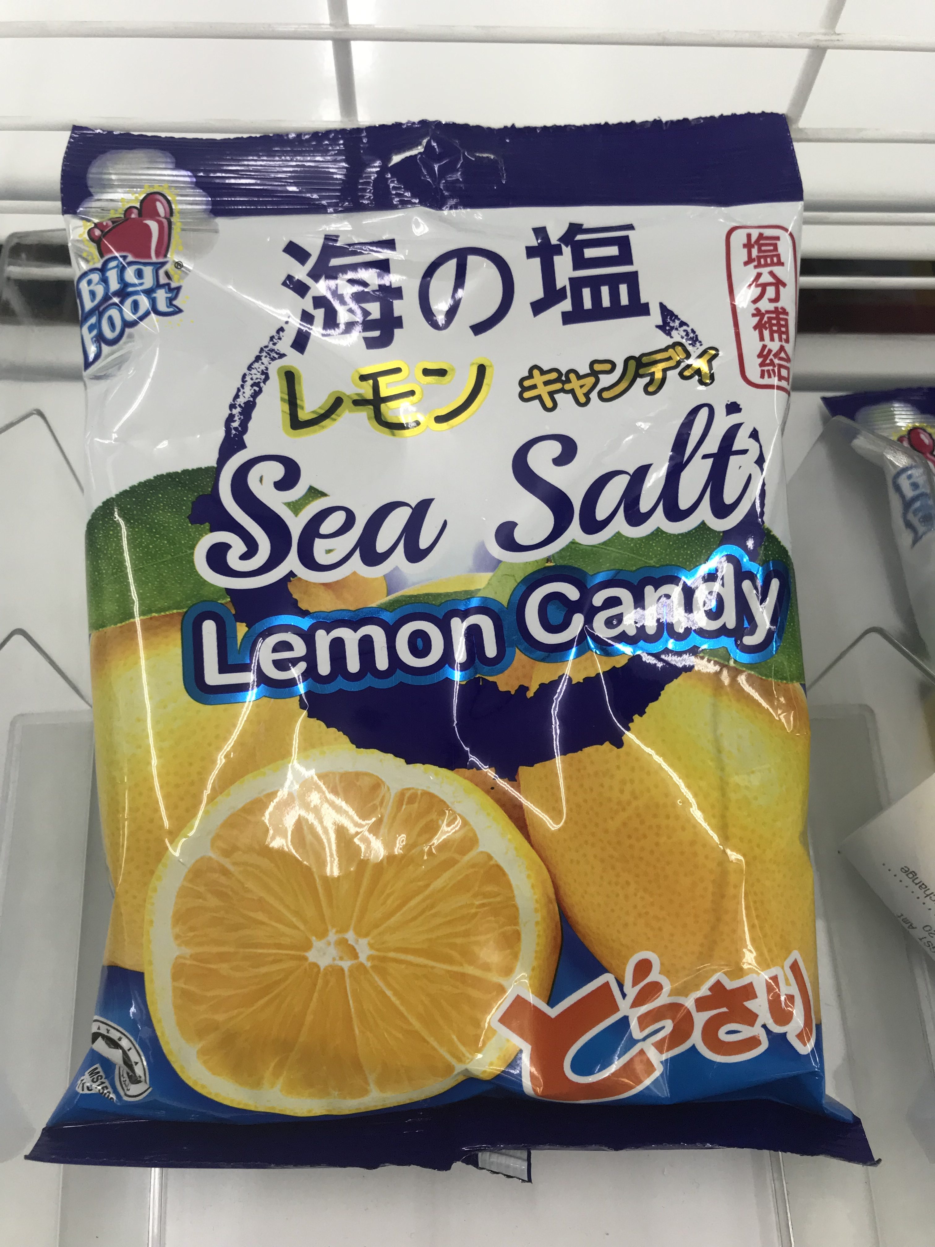 Big Foot Sea Salt Lemon Candy now available at Giant Singapore for $2 - 2